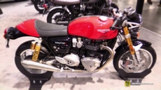 2016 Triumph Thruxton R 1200 at 2015 EICMA Milan Motorcycle Exhibition
