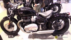 2017 Triumph Bonneville Bobber 1200 at 2016 EICMA Milan Motorcycle Exhibition